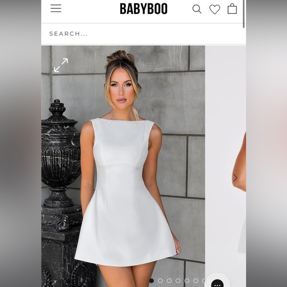 Baby boo Alana Mini Dress Ivory - Picture 1 of 6